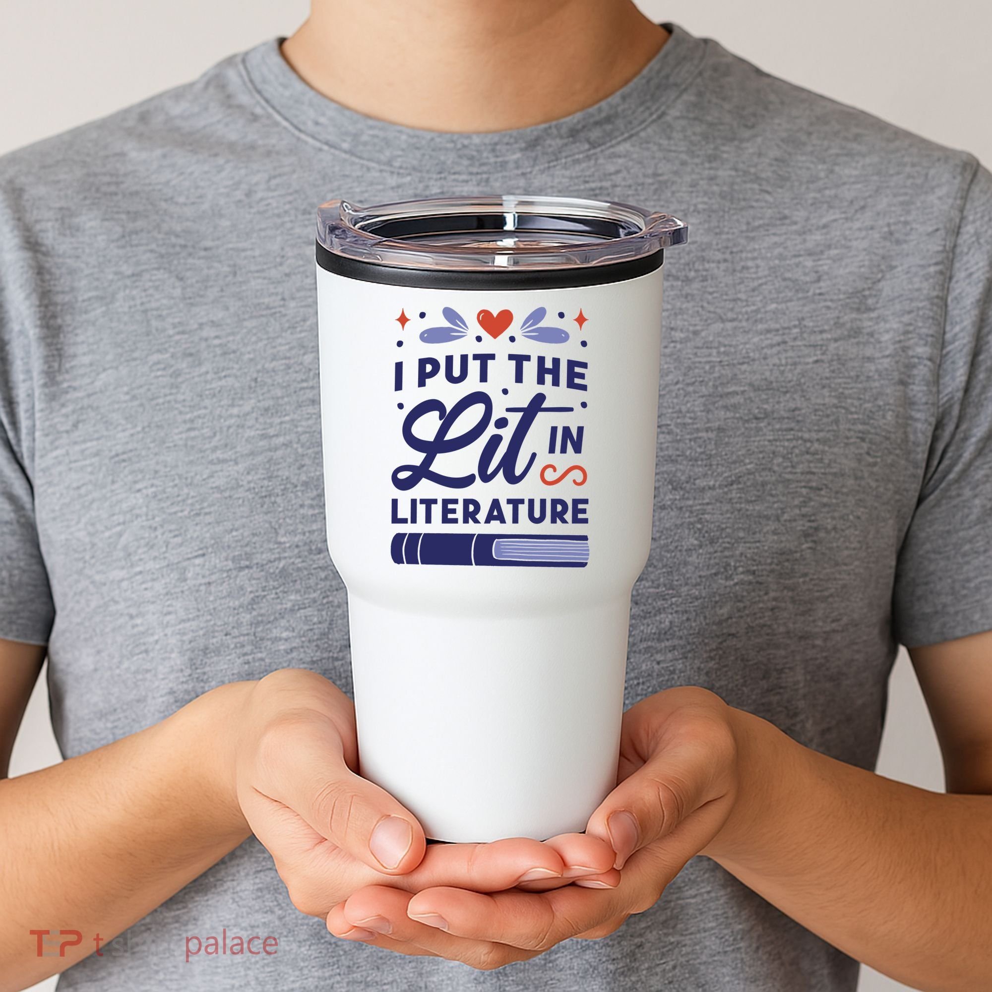 I Put The Lit In Literature Tumbler