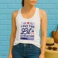 I Put The Lit In Literature Women's Tank Top thumb 2