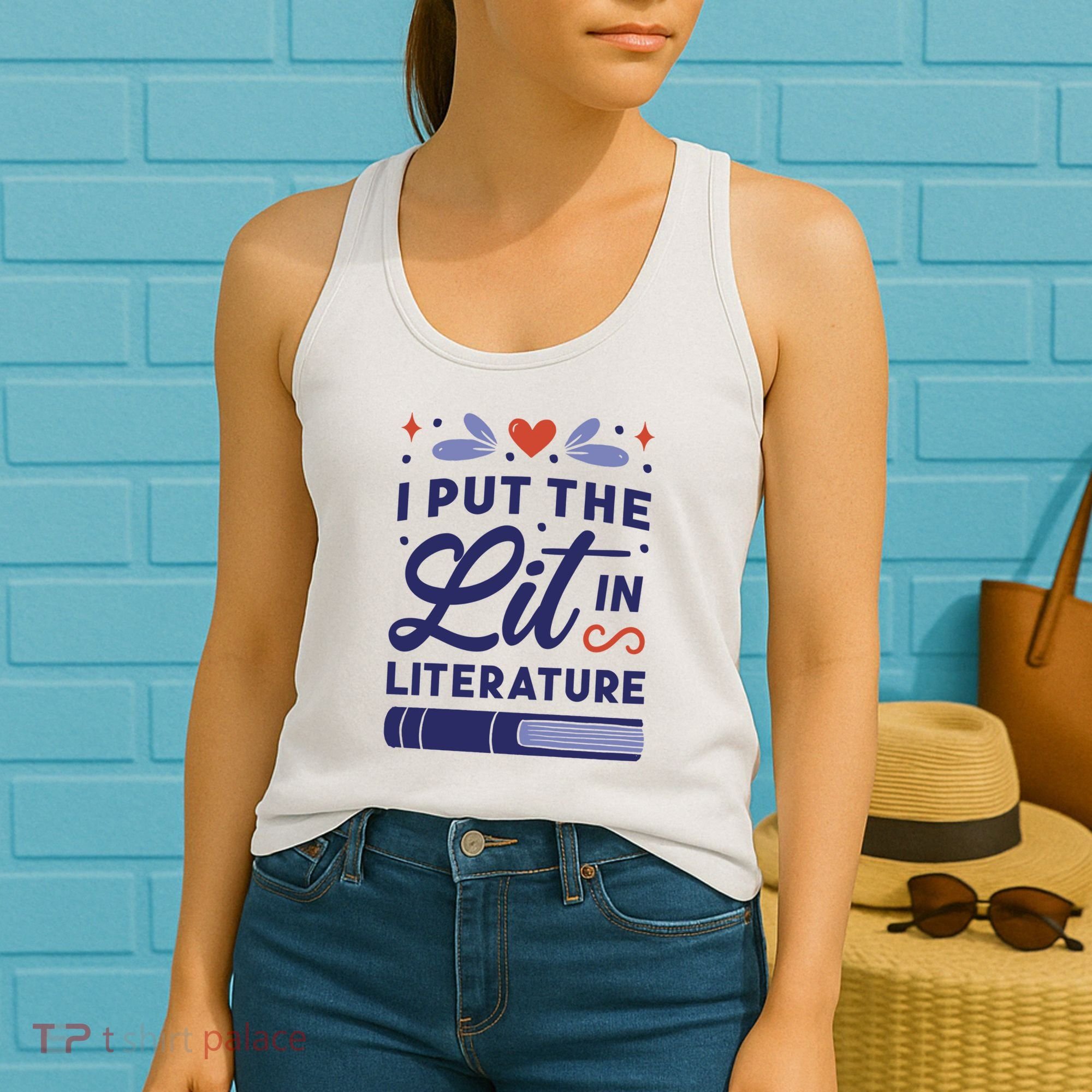 I Put The Lit In Literature Women's Tank Top