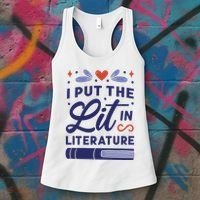I Put The Lit In Literature Women's Tank Top thumb 3