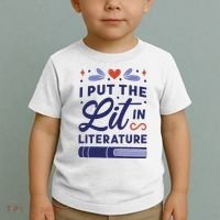 I Put The Lit In Literature Toddler T-Shirt thumb 2