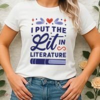 I Put The Lit In Literature Women's T-Shirt thumb 2