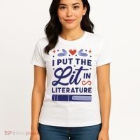 I Put The Lit In Literature Women's T-Shirt thumb 4