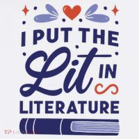 I Put The Lit In Literature Kids Hoodie thumb 5