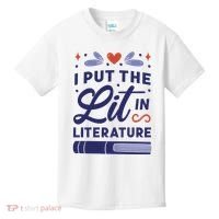 I Put The Lit In Literature Kids T-Shirt thumb 0