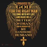 I Prayed To God For The Right Man Ladies Essential Flowy Tank thumb 2