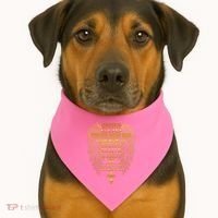 I Prayed To God For The Right Man USA-Made Doggie Bandana thumb 1