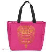 I Prayed To God For The Right Man Tote Bag thumb 0