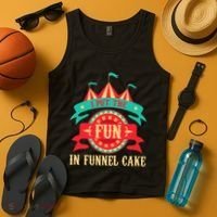 I Put The Fun In Funnel Cake  Circus Birthday Party Costume Tank Top thumb 4