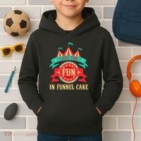 I Put The Fun In Funnel Cake  Circus Birthday Party Costume Kids Hoodie thumb 2
