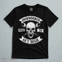 Ironworker Paid To Get High Metal Worker Union Ironworking T-Shirt thumb 5