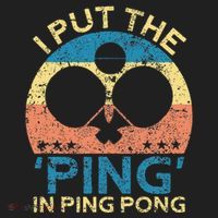 I Put The Ping In Ping Pong Funny Table Tennis Beanie thumb 2