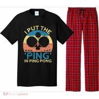 I Put The Ping In Ping Pong Funny Table Tennis Pajama Set thumb 0