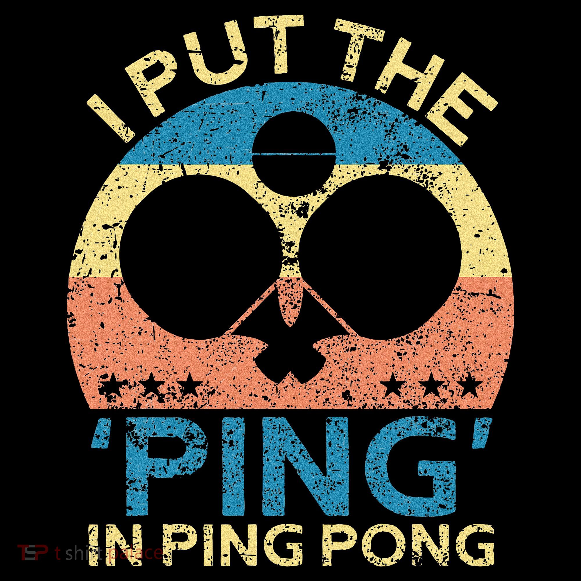 I Put The Ping In Ping Pong Funny Table Tennis Women's Hoodie