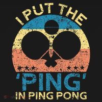 I Put The Ping In Ping Pong Funny Table Tennis Mousepad thumb 1