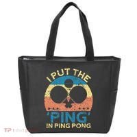 I Put The Ping In Ping Pong Funny Table Tennis Tote Bag thumb 0
