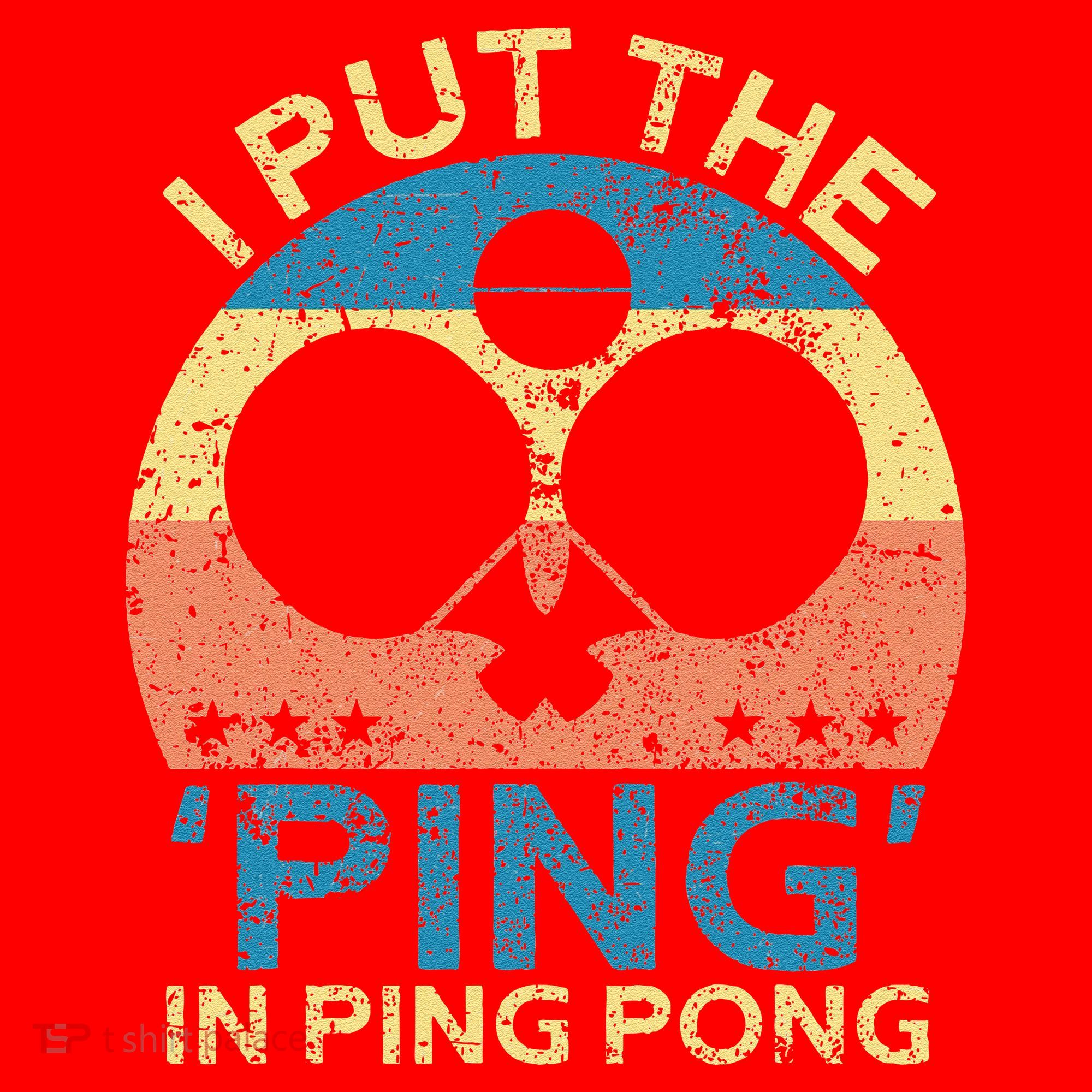 I Put The Ping In Ping Pong Funny Table Tennis Santa Hat