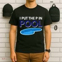 I Put The P In Pool Funny Swimming T-Shirt thumb 6
