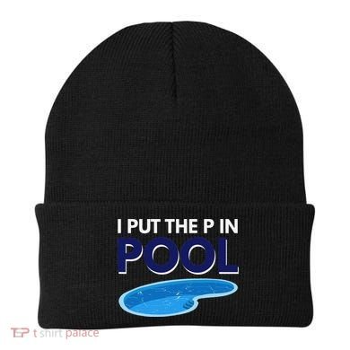 I Put The P In Pool Funny Swimming Beanie