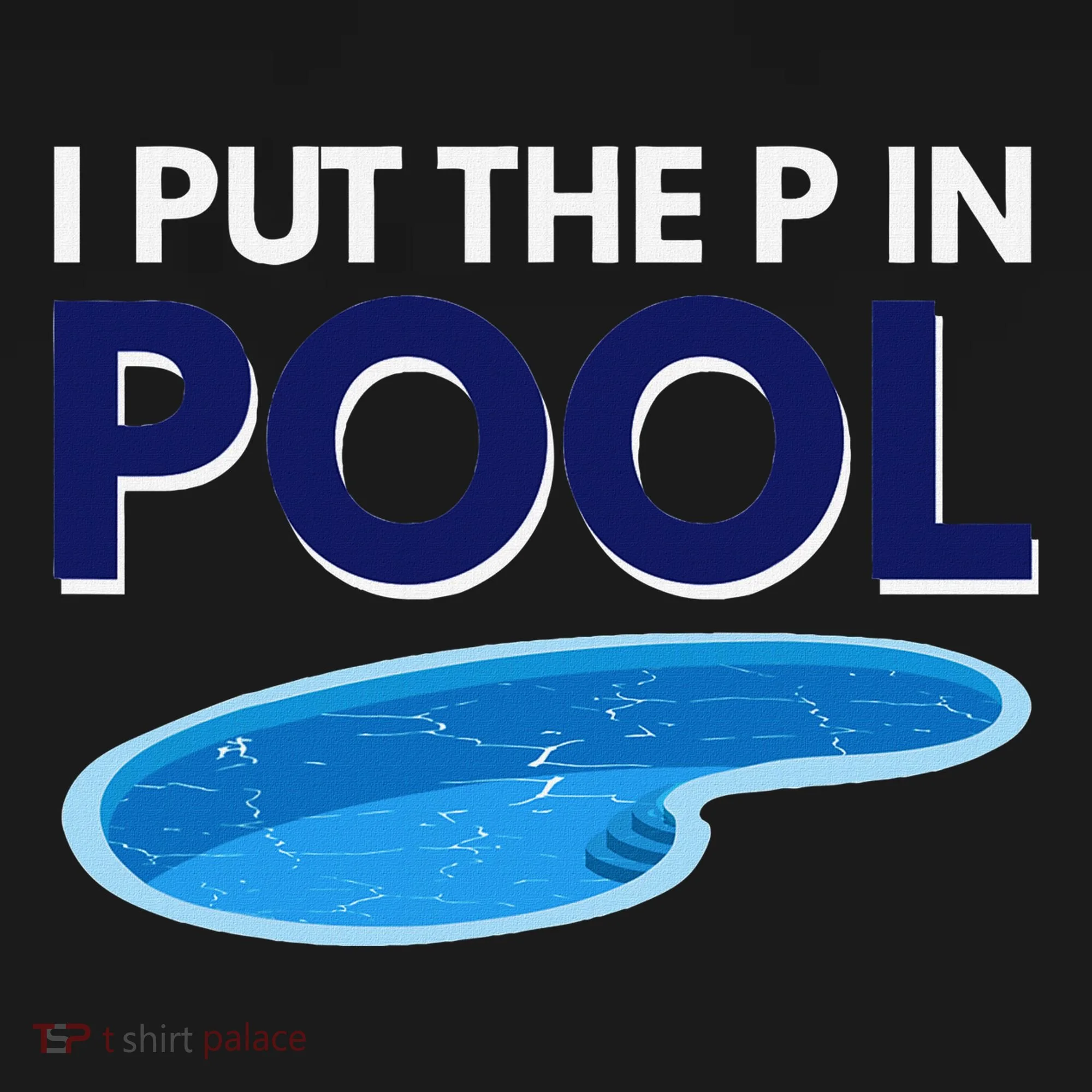I Put The P In Pool Funny Swimming Ornament