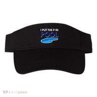 I Put The P In Pool Funny Swimming Visor thumb 0