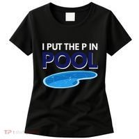 I Put The P In Pool Funny Swimming Women's T-Shirt thumb 0