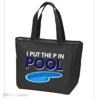 I Put The P In Pool Funny Swimming Tote Bag thumb 3