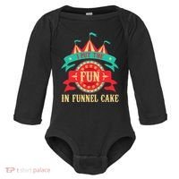 I Put The Fun In Funnel Cake Circus Birthday Party Costume Baby Long Sleeve Bodysuit thumb 0