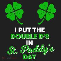 I Put The Double D's In St Paddy's Day Naughty Irish Girl Beanie thumb 2