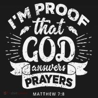 Im Proof That God Answers Prayers Matthew 78 Gift USA-Made Doggie Bandana thumb 2