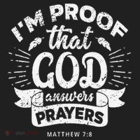 Im Proof That God Answers Prayers Matthew 78 Gift Golf Towel thumb 3