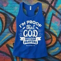 Im Proof That God Answers Prayers Matthew 78 Gift Women's Tank Top thumb 3