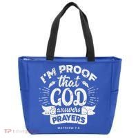 Im Proof That God Answers Prayers Matthew 78 Gift Tote Bag thumb 0