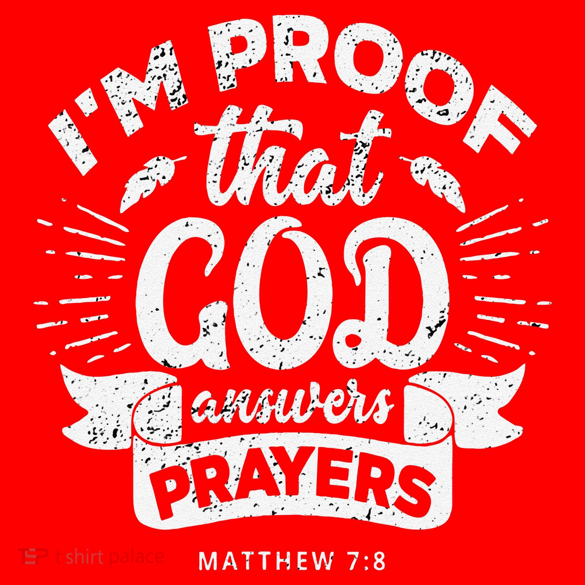 Im Proof That God Answers Prayers Matthew 78 Gift Santa Hat