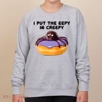 I Put The Eepy In Creepy Spider Donut Cake Halloween Women's Sweatshirt thumb 0