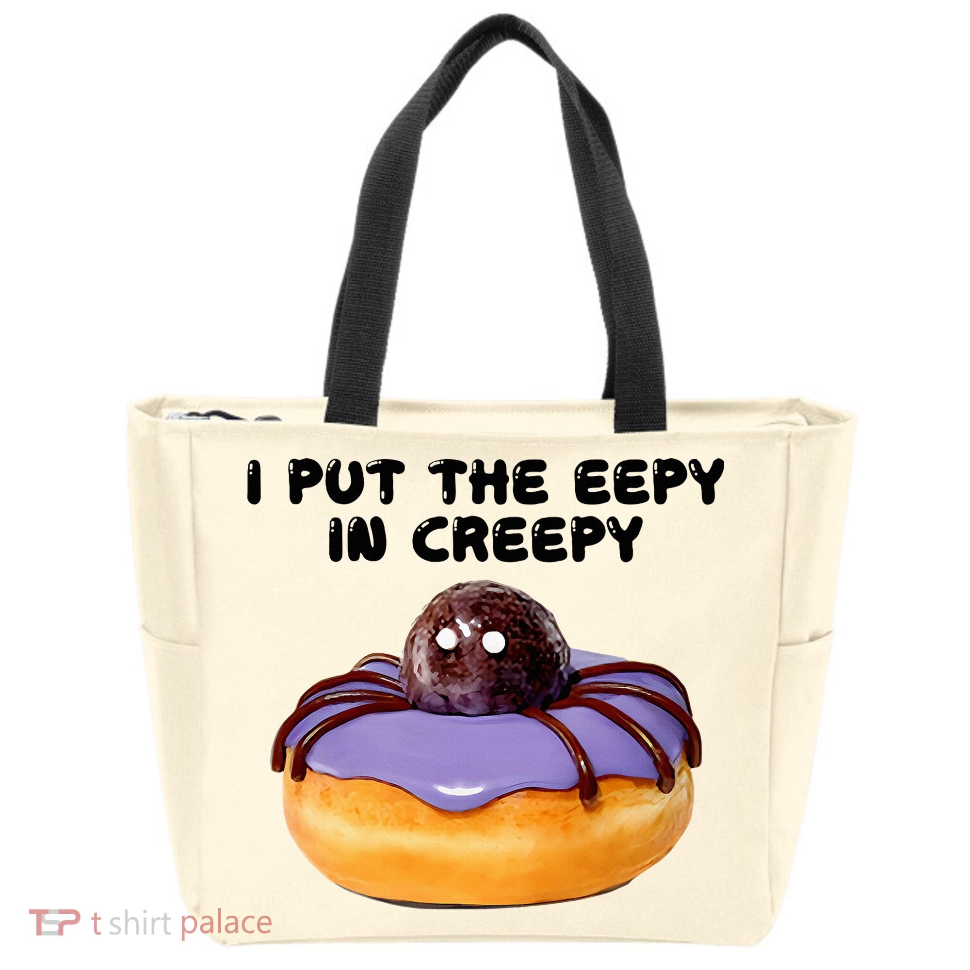 I Put The Eepy In Creepy Spider Donut Cake Halloween Tote Bag