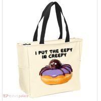 I Put The Eepy In Creepy Spider Donut Cake Halloween Tote Bag thumb 2