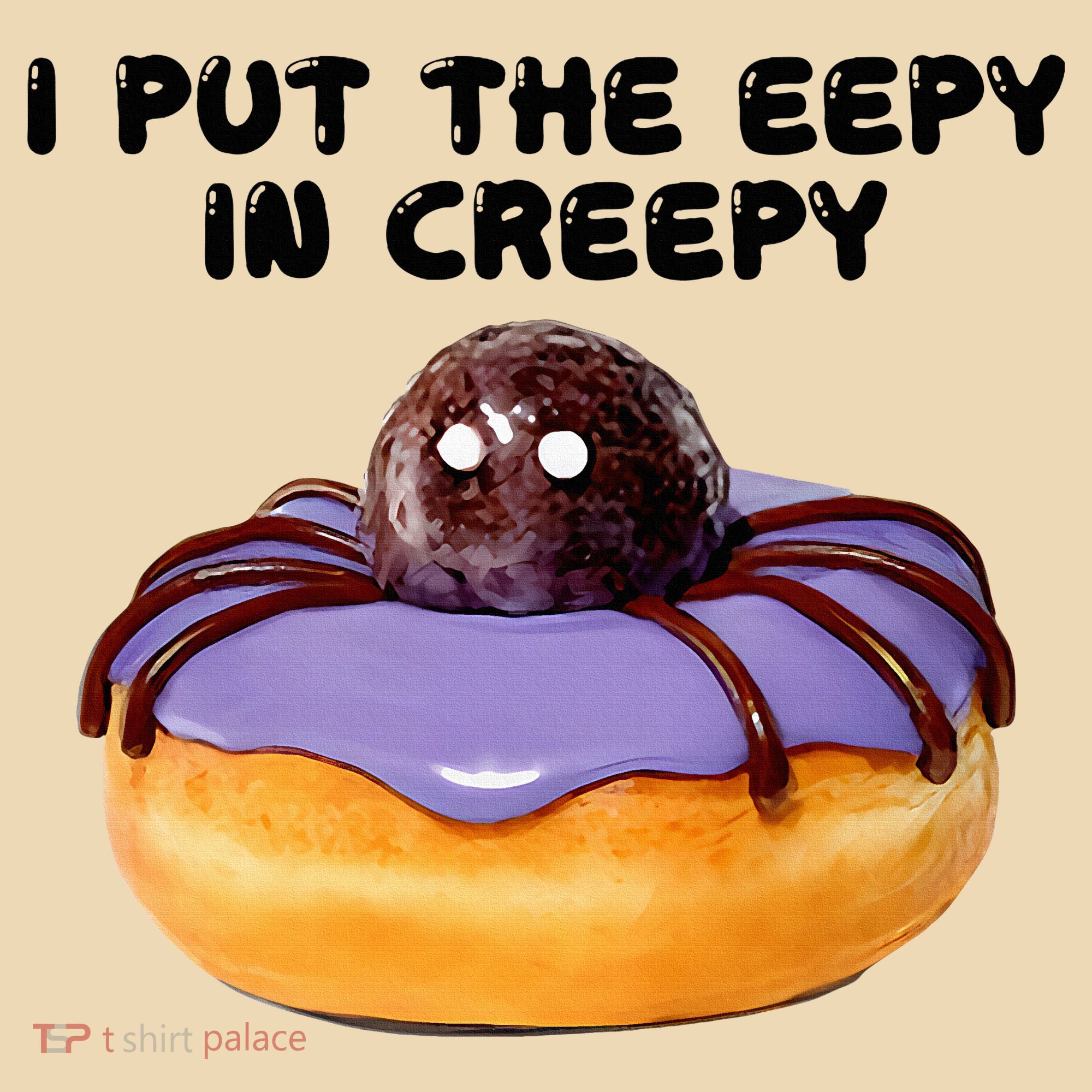 I Put The Eepy In Creepy Spider Donut Cake Halloween Tote Bag