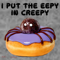 I Put The Eepy In Creepy Spider Donut Cake Halloween Toddler Hoodie thumb 2
