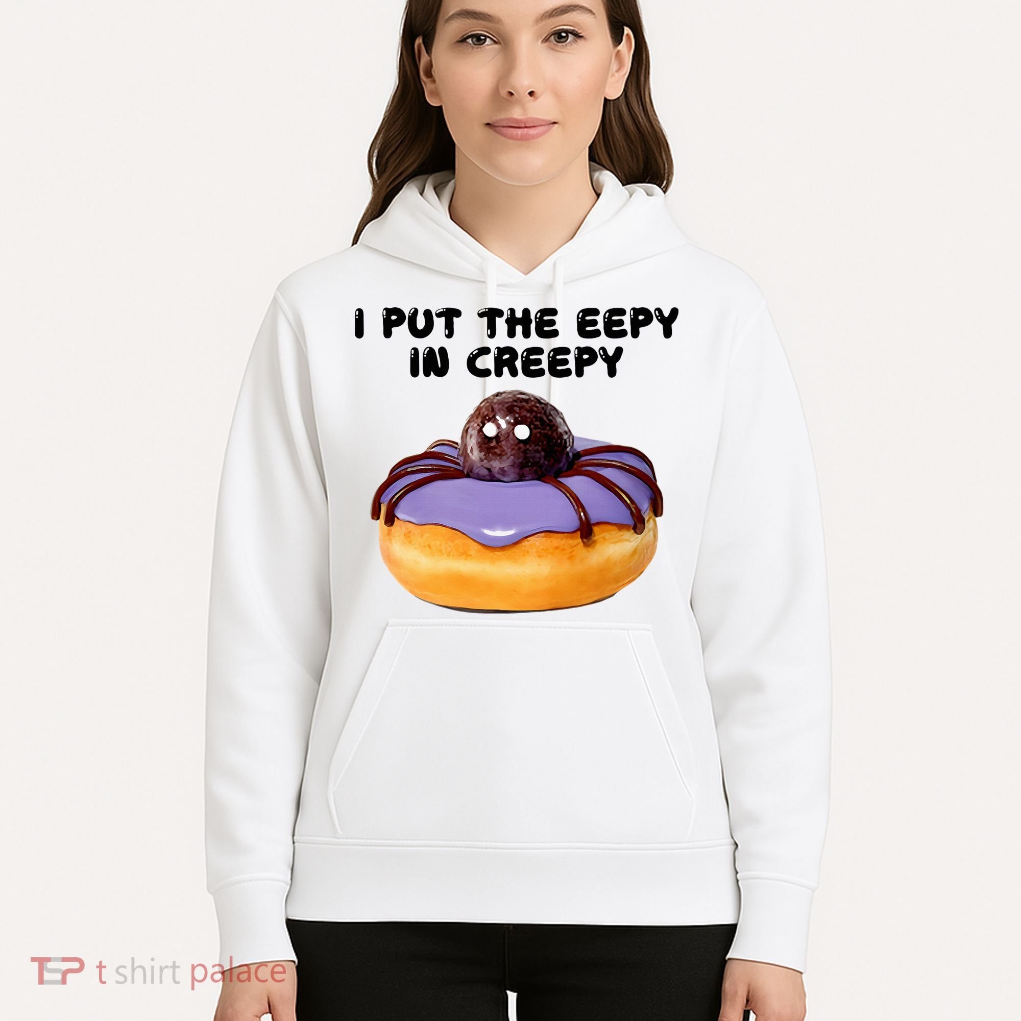 I Put The Eepy In Creepy Spider Donut Cake Halloween Hoodie