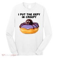 I Put The Eepy In Creepy Spider Donut Cake Halloween Long Sleeve Shirt thumb 0