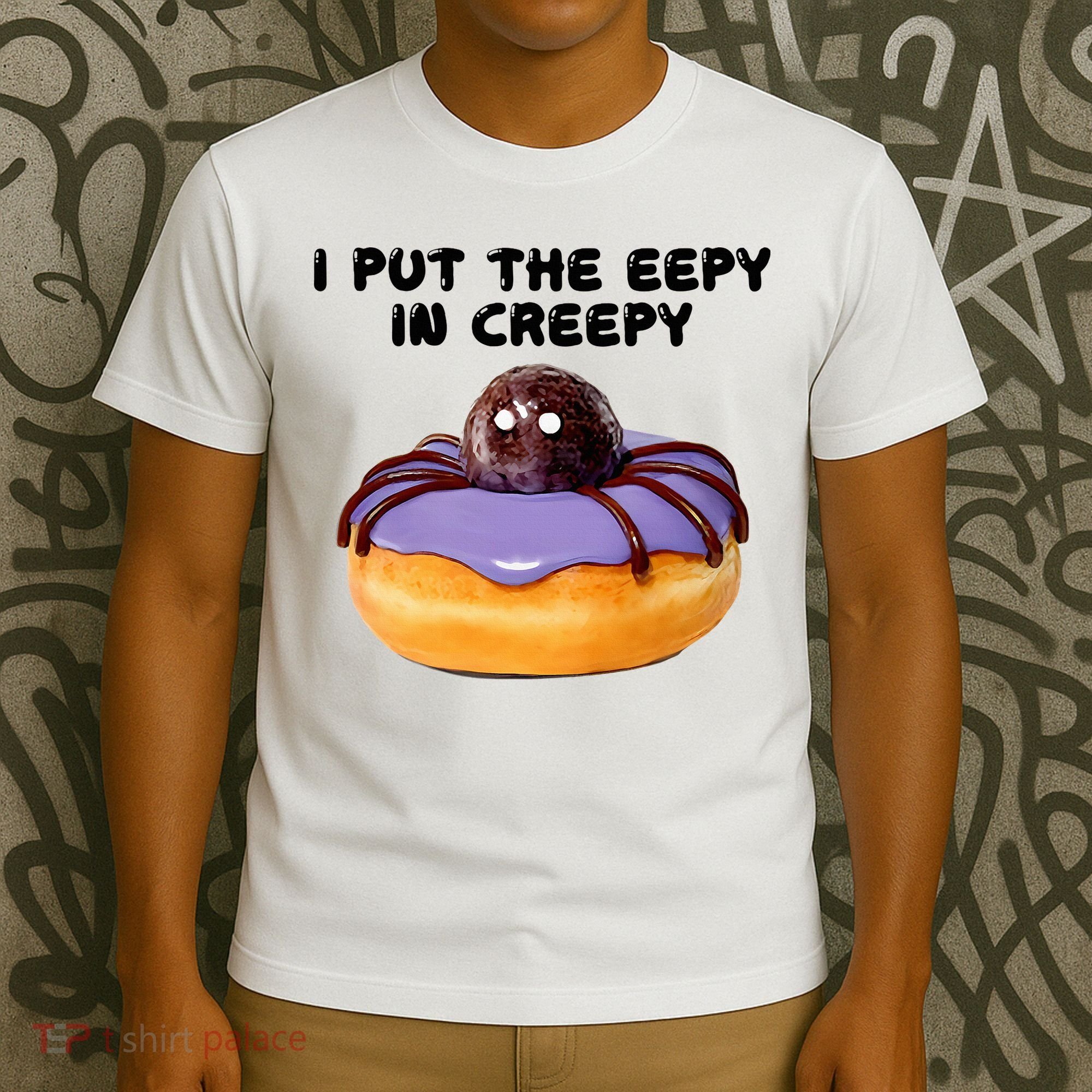 I Put The Eepy In Creepy Spider Donut Cake Halloween T-Shirt