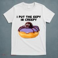 I Put The Eepy In Creepy Spider Donut Cake Halloween T-Shirt thumb 5