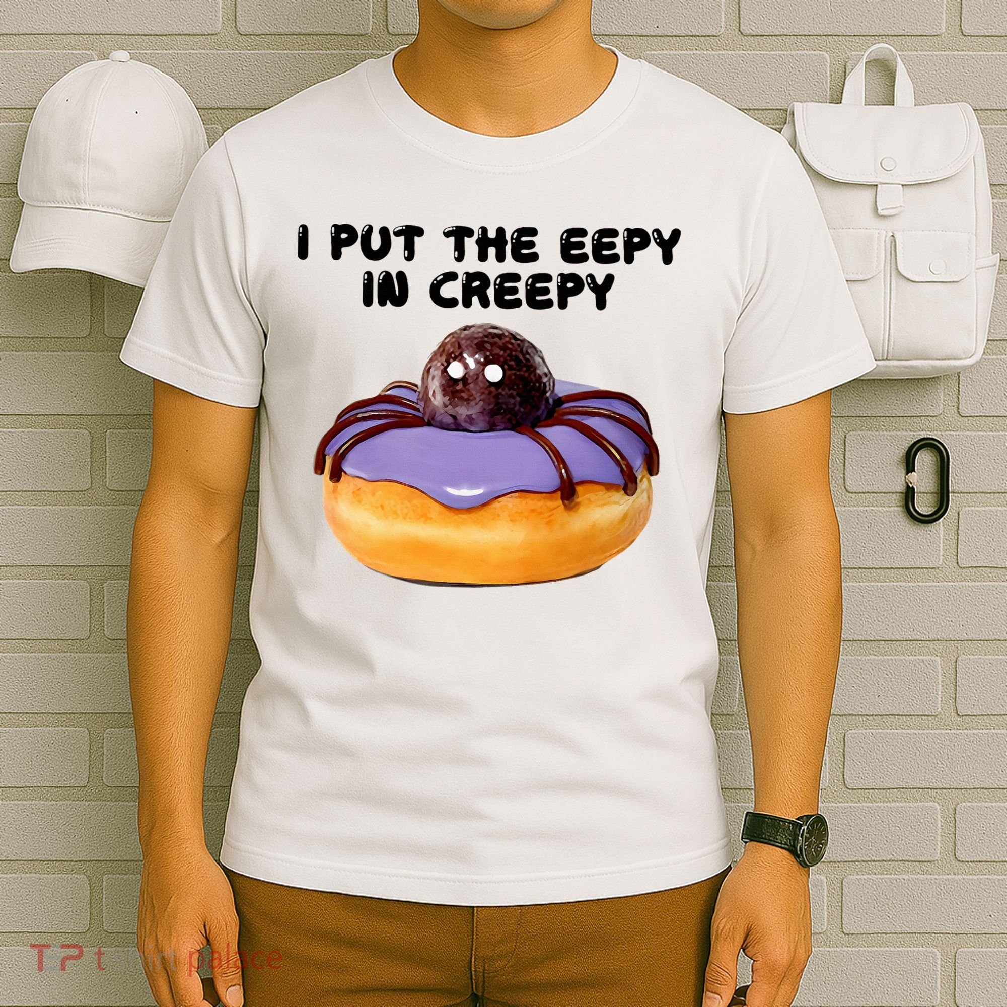 I Put The Eepy In Creepy Spider Donut Cake Halloween T-Shirt