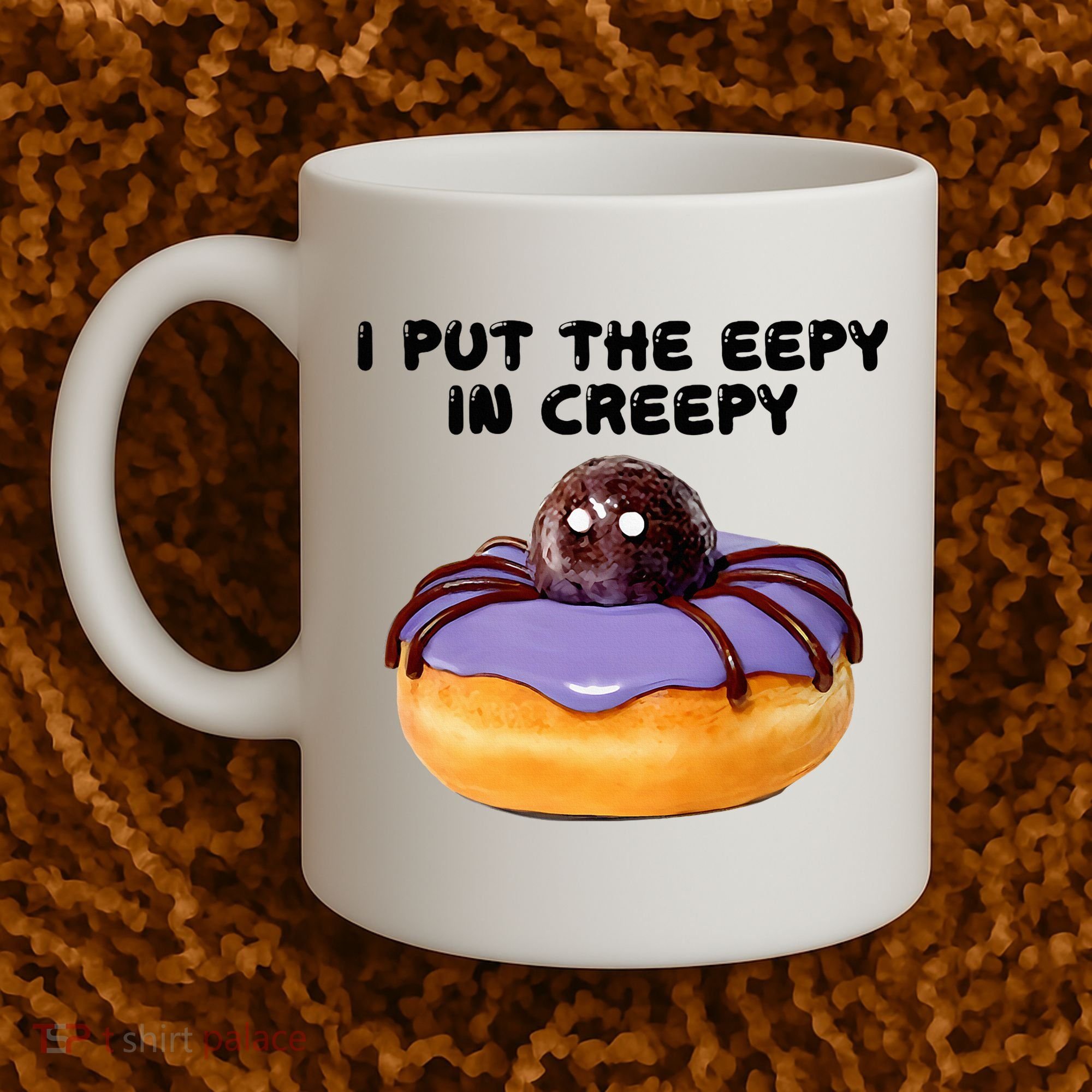 I Put The Eepy In Creepy Spider Donut Cake Halloween Coffee Mug