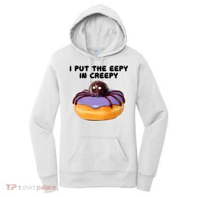 I Put The Eepy In Creepy Spider Donut Cake Halloween Women's Hoodie