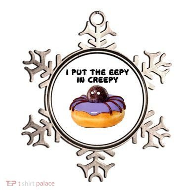 I Put The Eepy In Creepy Spider Donut Cake Halloween Ornament
