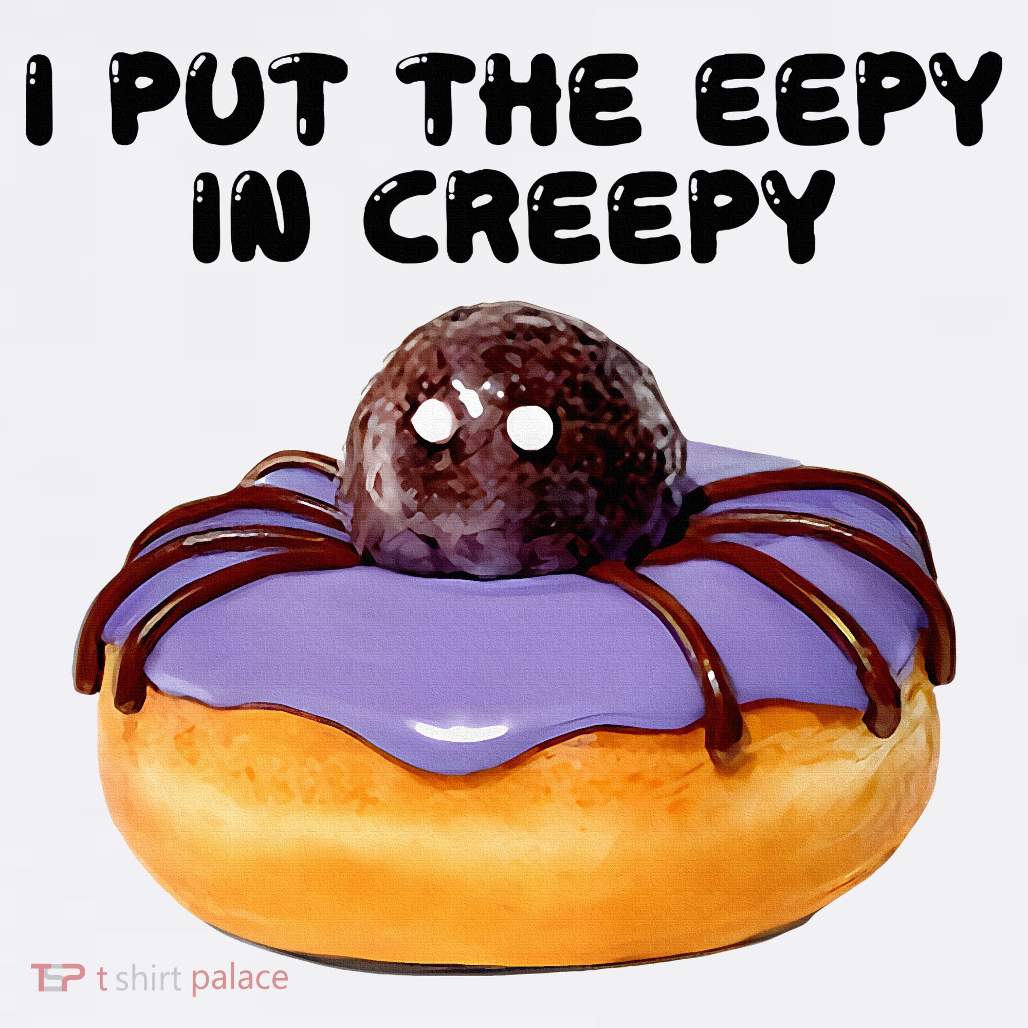 I Put The Eepy In Creepy Spider Donut Cake Halloween Women's Tank Top