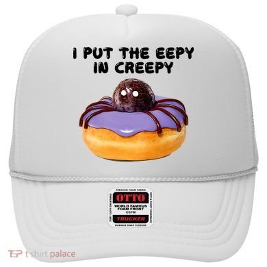 I Put The Eepy In Creepy Spider Donut Cake Halloween Hat