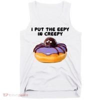 I Put The Eepy In Creepy Spider Donut Cake Halloween Tank Top thumb 0